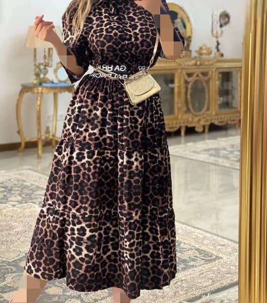 ست دوتیکه پلنگی کد R093